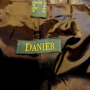 Free shipping! Black Leather Pants